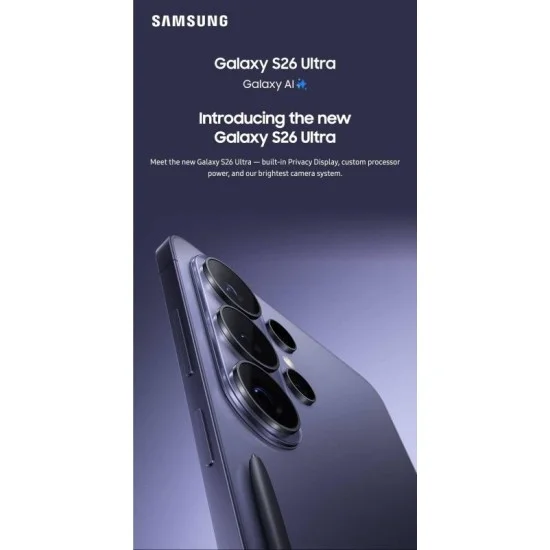 Samsung Galaxy S26 5G Ultra 12GB Ram 512GB - Cobalt Violet